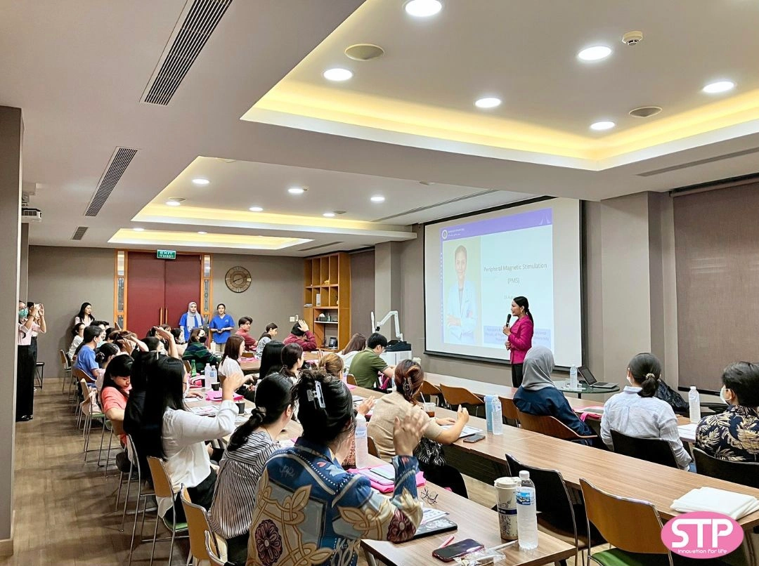 peripheral-magnetic-stimulation-workshop-stpc-32 งานประชุมเชิงปฏิบัติการในหัวข้อ “Advanced Approach of Peripheral Magnetic Stimulation” บรรยาย